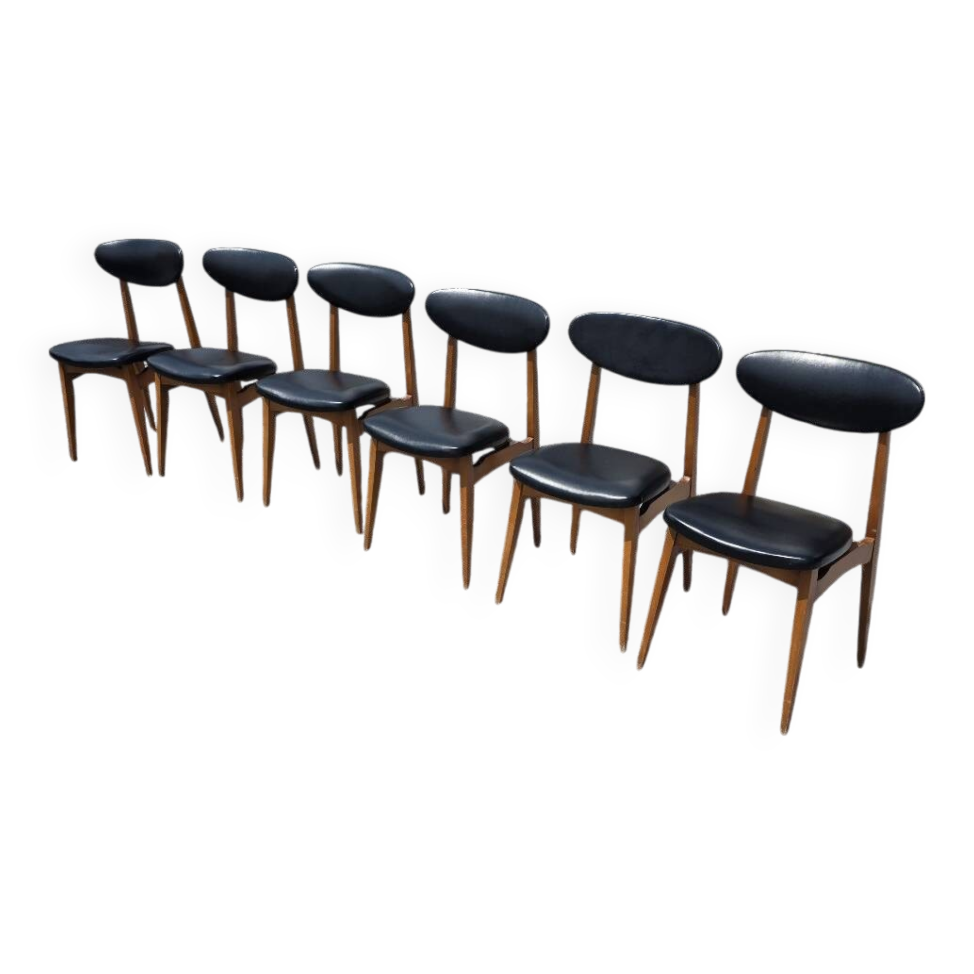 6 Scandinavian chairs from the 60s