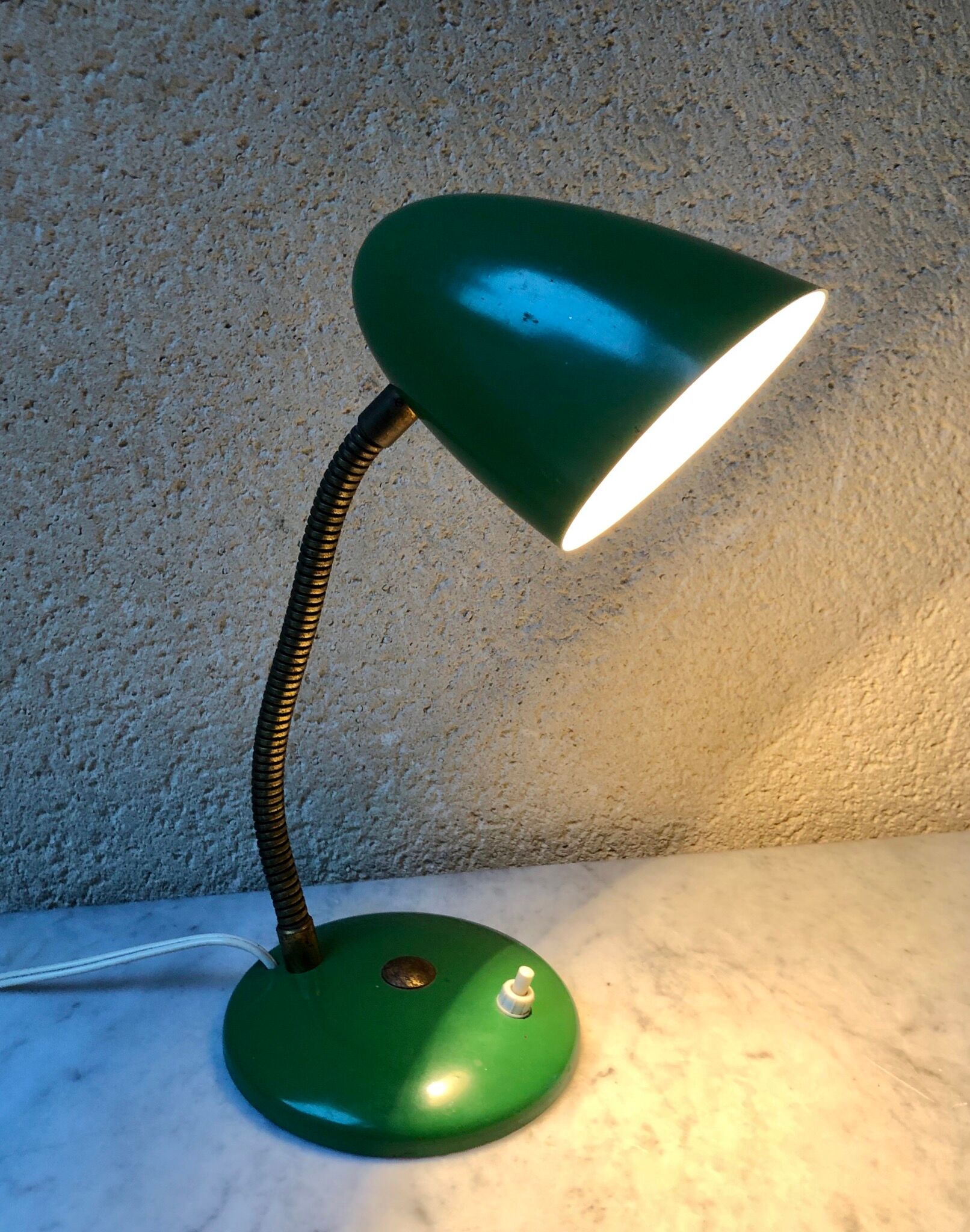 Vintage 1960s flexible desk lamp