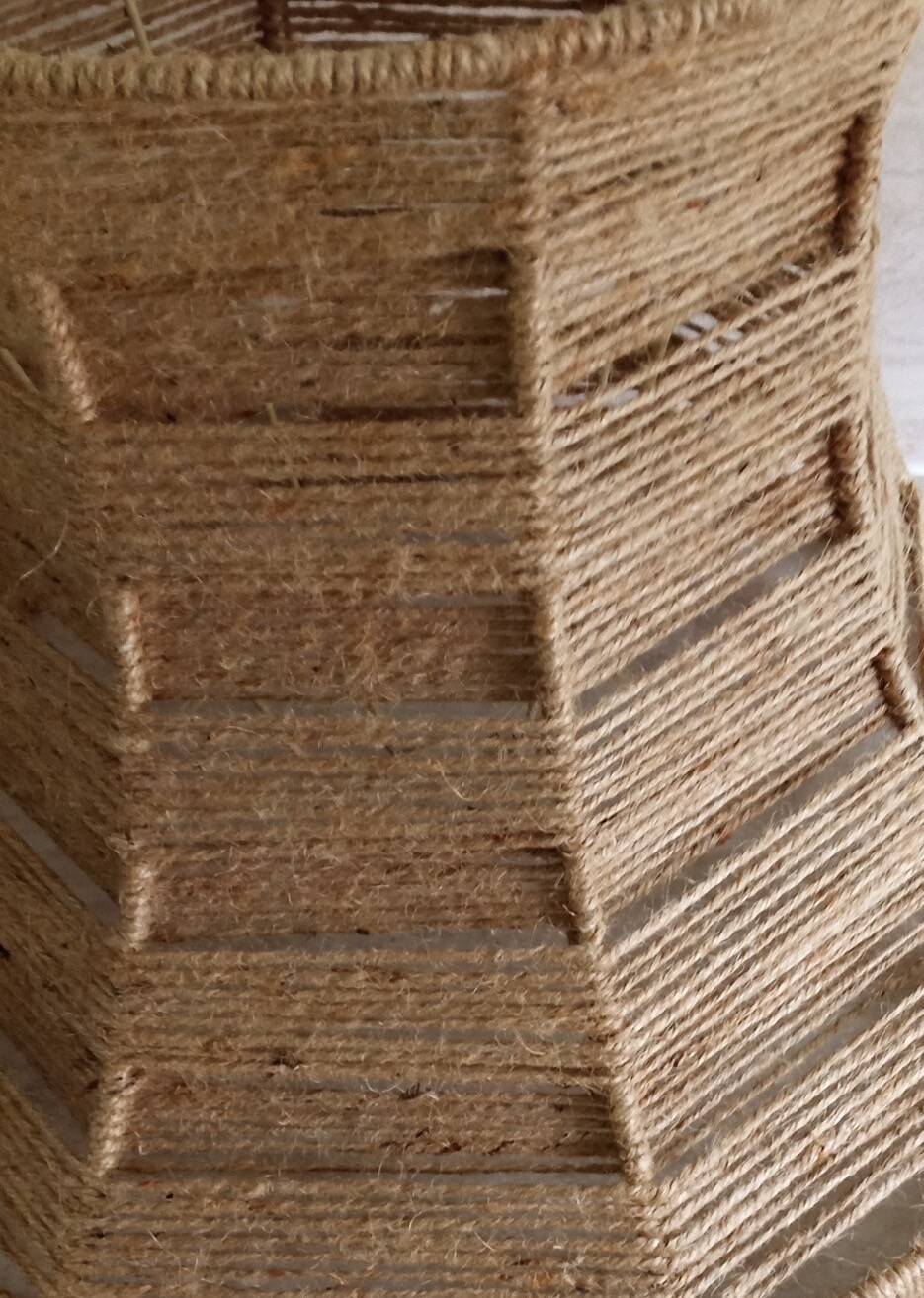 Jute lampshade, Ø 45 cm