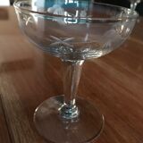 8 Engraved champagne glasses