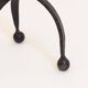 Tripod candle holder in black enamelled wrought iron, 1960s