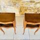 Pair of Louis XV style bedside tables in oak