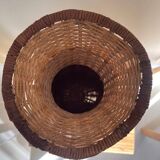 Vase en rotin vintage
