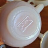 Vintage cups Harlequin Arcopal