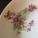 Set de 6 assiettes en porcelaine décor orchidée