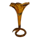 Amber colored Corolle vase