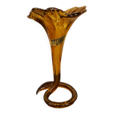 Vase en Corolle couleur ambre