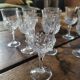Lot de 9 verres à liqueur vintage – style baroque chic – années 1970