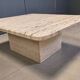 Vintage travertine coffee table, 1970s