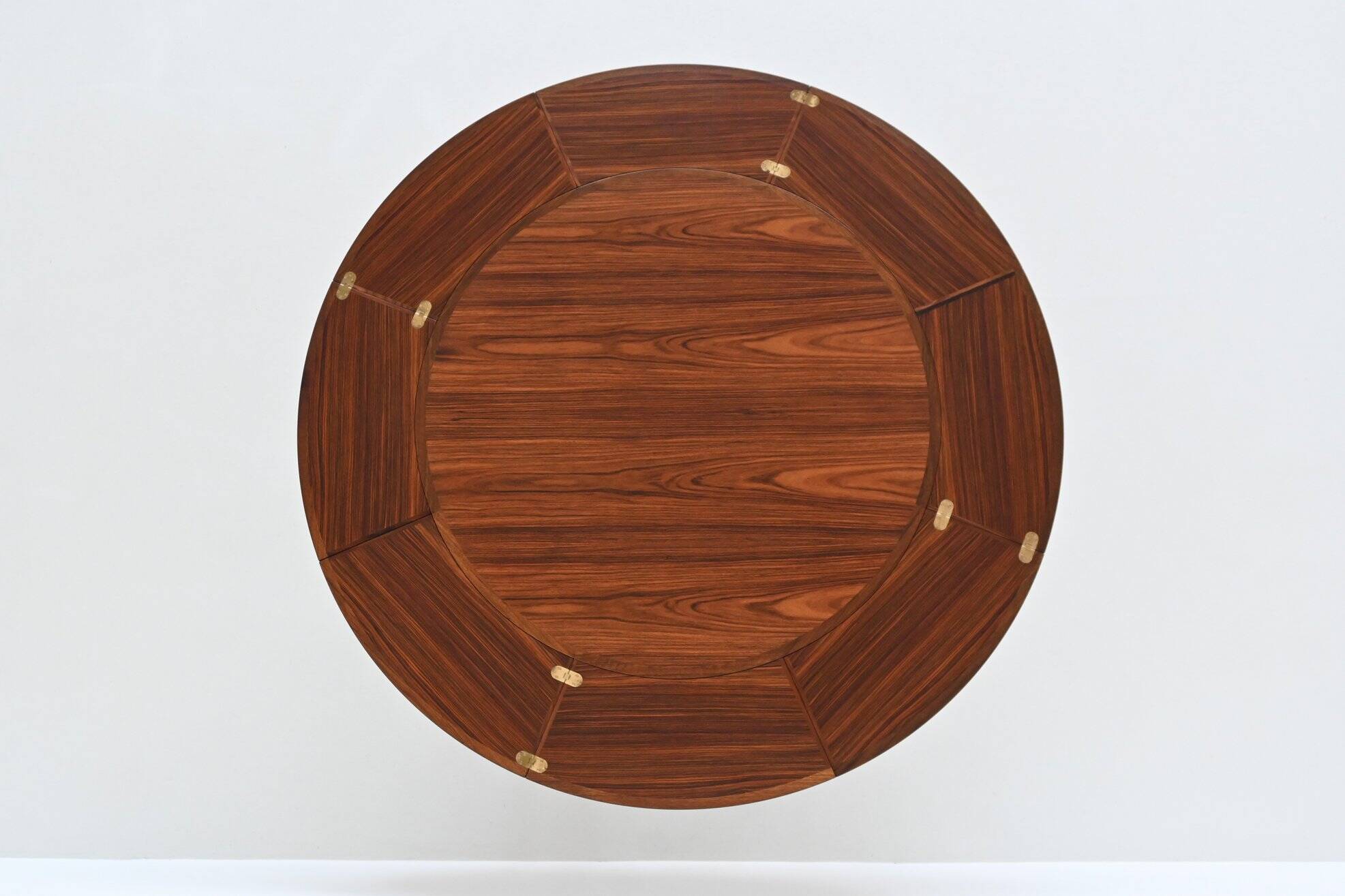 Dyrlund Lotus Flip Flap dining table in rosewood Denmark 1960