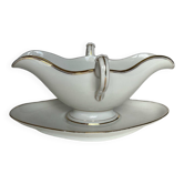 Antique Paris porcelain gravy boat