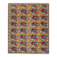 Vintage Turkish kilim handwoven 150x183 cm