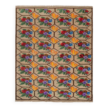 Kilim turc vintage tissé main 150x183 cm