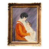 “Louise breastfeeding her child", after Mary Cassatt, 1939