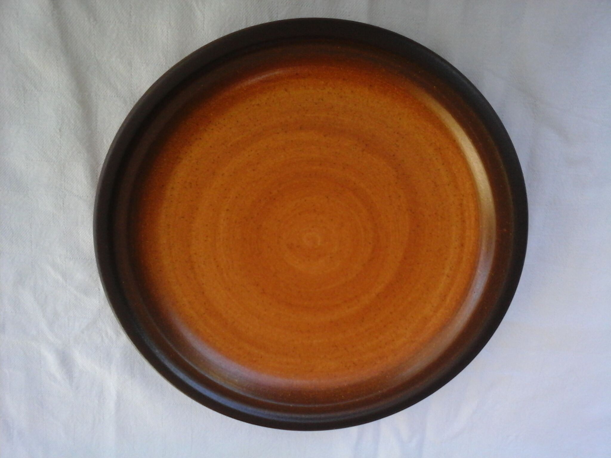 Set of 5 flat plates made of St Amand