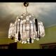 Venini two-tone glass chandelier