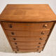 Teak chest of drawers with six drawers