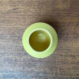 Small minimalist workshop pottery from mid-century in yellow by Bückeburg Keramik, 1960s.