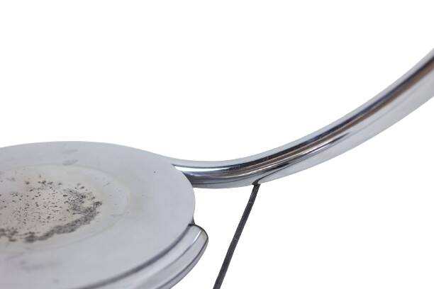 Elio Martinelli. Chrome metal floor lamp. 1970s.