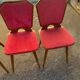 Set de 4 chaises bois/velours