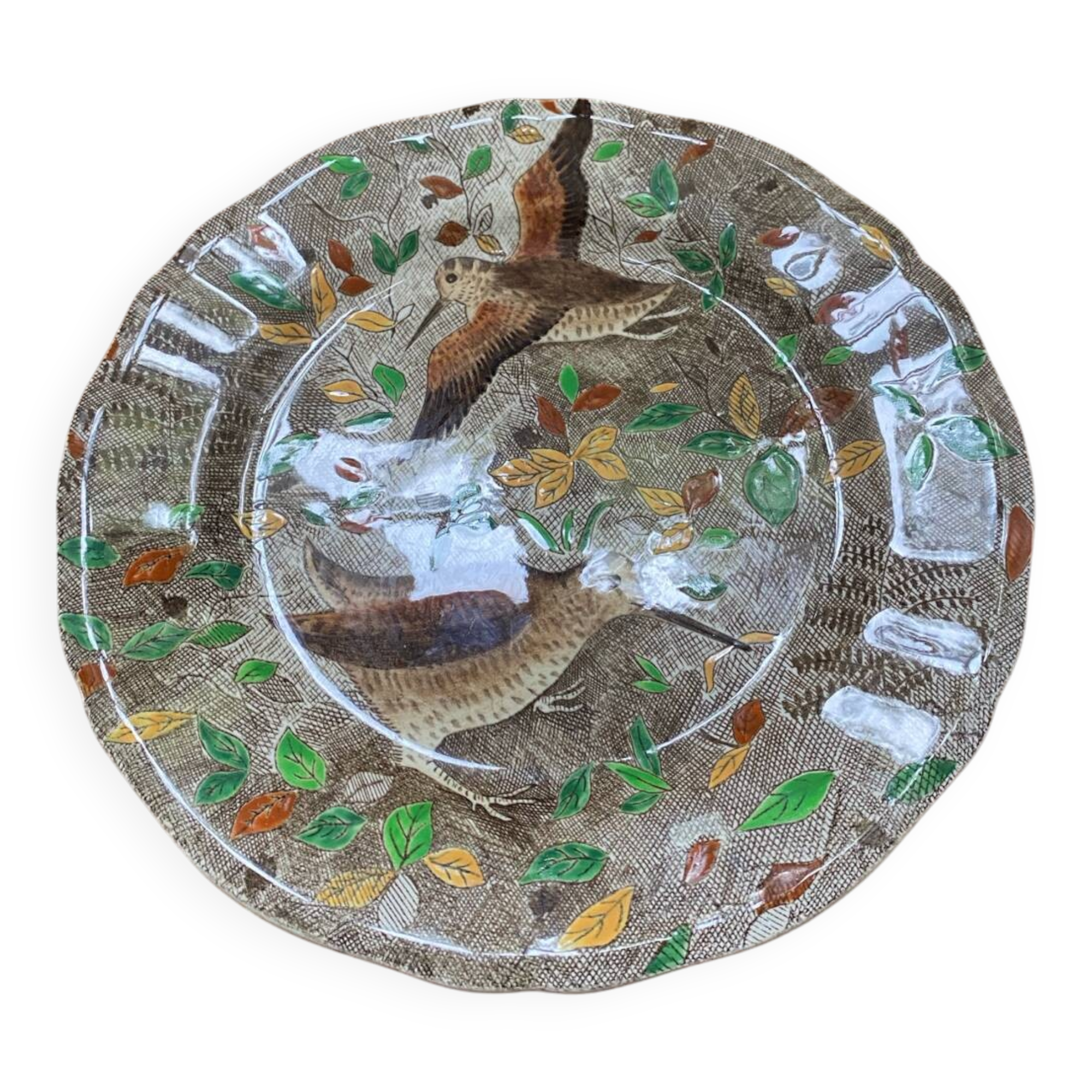 Woodcock plate from the Rambouillet de Gien series