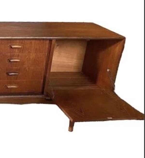 Enfilade scandinave vintage, Enfilade en teck des années 60, 70
