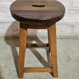 Burmese teak workshop stool