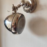 Adjustable brushed metal spotlight - articulated headlight lamp