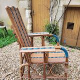 Rattan armchair / chaise longue