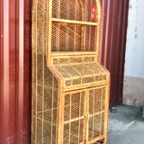 Rattan bookcase 1960