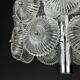 Vintage crystal chandelier Dandelion, Italy, 1960s