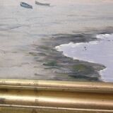 Oil painting on canvas - Coastal landscape - Alfred Theodor Olsen - Circa 1900