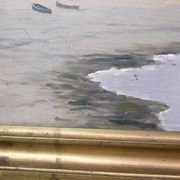 Oil painting on canvas - Coastal landscape - Alfred Theodor Olsen - Circa 1900