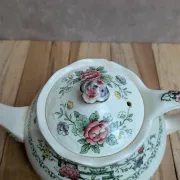 Vintage teapot and milk jug set Crown Ducal Chinese Garden – England