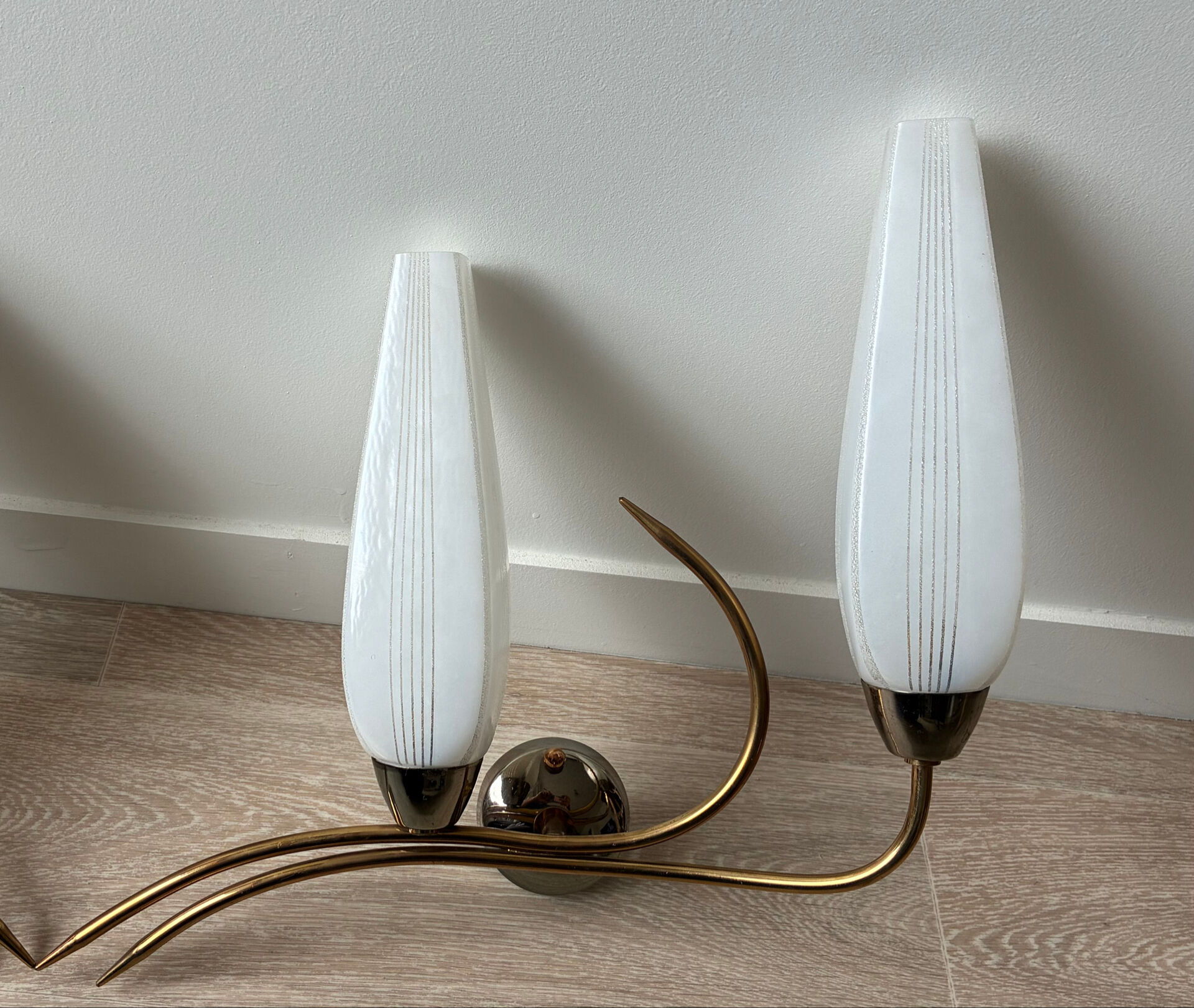 Pair of vintage 60s wall lights