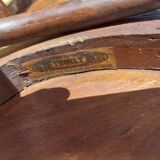 4 curved wooden bistro chairs