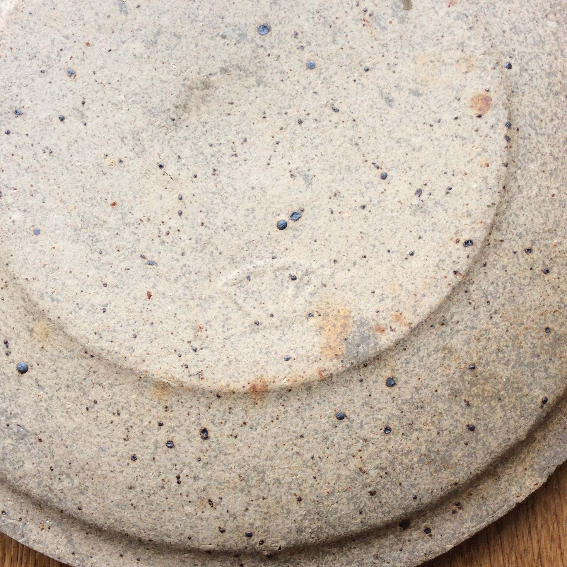 Pierre Digan sandstone plate La Borne Ceramic, 70s