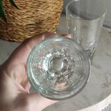 Faceted bistro glasses