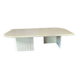 Travertine coffee table