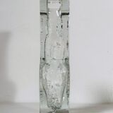 Vase en verre texturé par Ingrid Glashutte années 1970