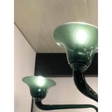 Contemporary Translucent Green-Bottle Murano Style Glass Chandelier