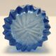 Set of Six Blue Crystal Handmade Drinking Glasses