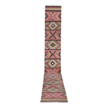 Tapis de couloir turc vintage