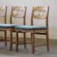 Chaises de salle à manger en chêne brutalistes danoises des années 1960 attribuées à Henning Kjærnulf.