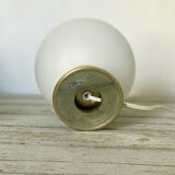 Opal globe table lamp