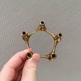 Solid brass candlestick designed by Jens Harald Quistgaard (JHQ) 1960s