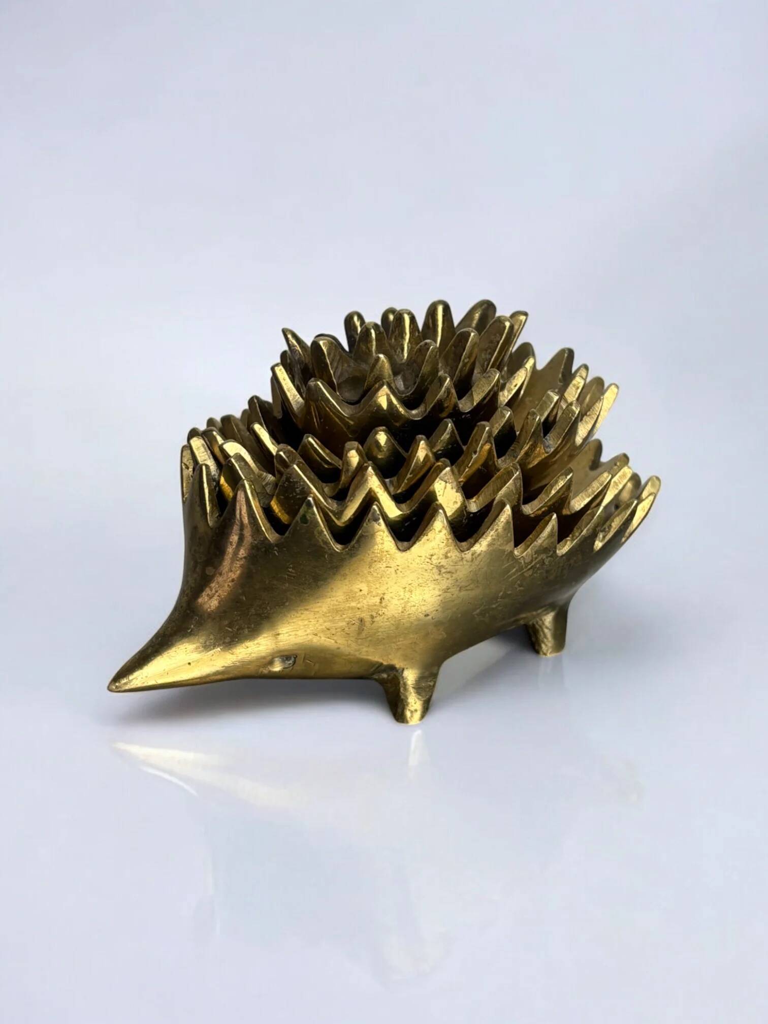 Stackable hedgehog ashtray set by Walter Bosse for Hertha Baller, Austria, 1950s