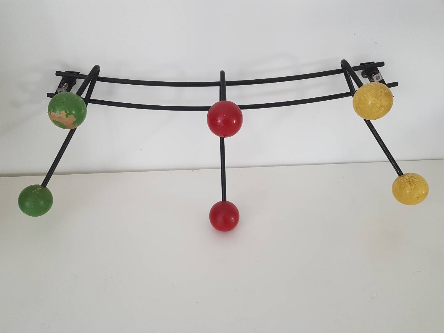 Vintage wall coat rack