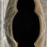 Metal "shell" vase by macr, made in italy, 1960s