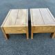 Pair of bedside tables vintage solid elm home revived bedside table